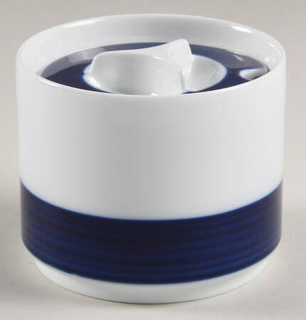 Brushed Cobalt Sugar Bowl & Lid