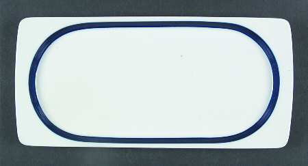 Brushed Cobalt 12" Rectangular Serving Platter by Thomas