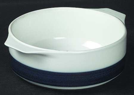Brushed Cobalt 7" Round Open Casserole