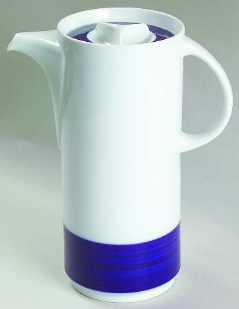 Brushed Cobalt Coffee Pot & Lid