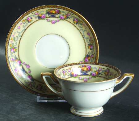 Briarcliff Footed Bouillon Cup & Saucer