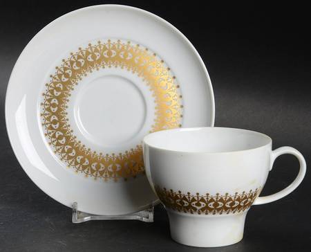 Caroline Flat Demitasse Cup & Saucer Set