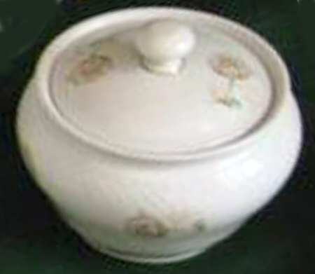Charmont (Embossed Rim) Sugar Bowl & Lid