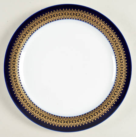 Cobalt Gold Salad Plate