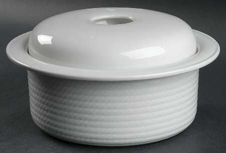 Corda White Round Covered Vegetable