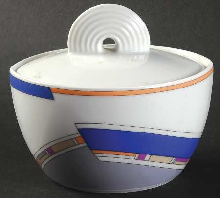 Cubic Sugar Bowl & Lid