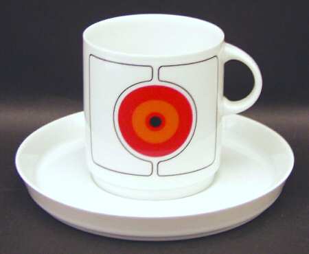 Eclipse Flat Cup & Saucer Set