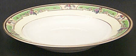 Emerald Rim Soup Bowl