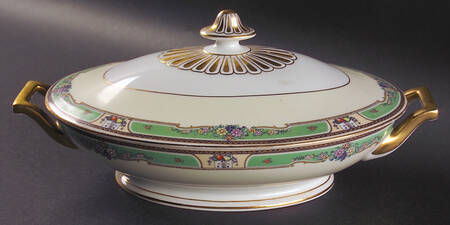 Emerald Oval Covered Vegetable