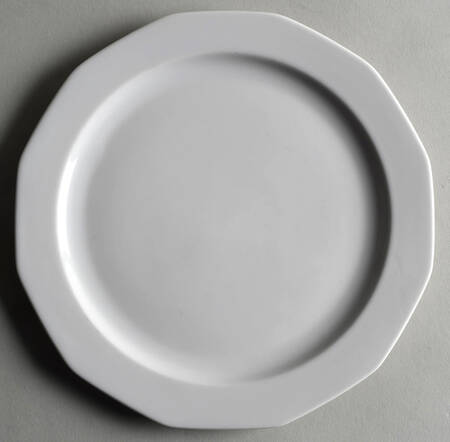 Festival White Salad Plate