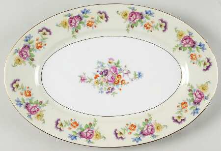 Florabella 12" Oval Serving Platter