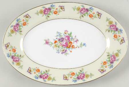 Florabella 11" Oval Serving Platter