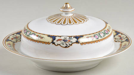 Golden Pheasant Round Covered Butter