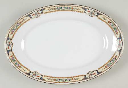 Golden Pheasant 13" Oval Serving Platter
