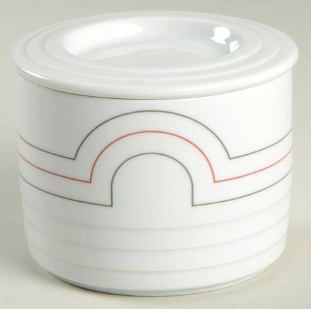 Graphic Sugar Bowl & Lid