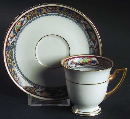Harvest Footed Demitasse Cup & Saucer Set
