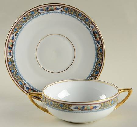Harvest Flat Cream Soup Bowl & Saucer Set