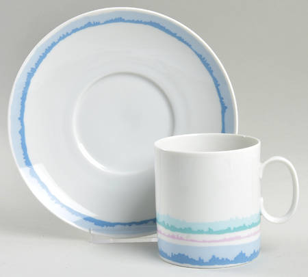 Horizon Flat Cup & Saucer Set