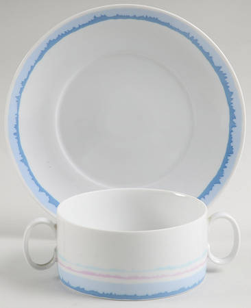 Horizon Flat Cream Soup Bowl & Saucer Set