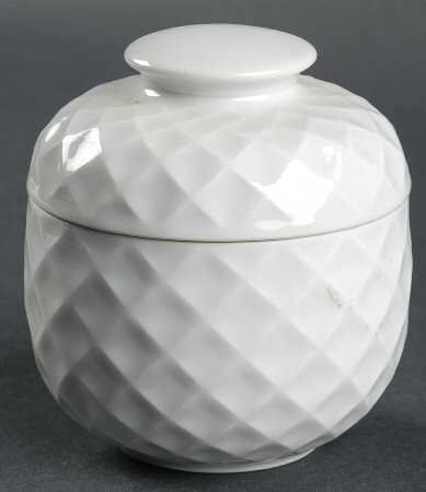 Holiday White Sugar Bowl & Lid