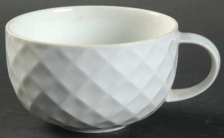 Holiday White Flat Cup