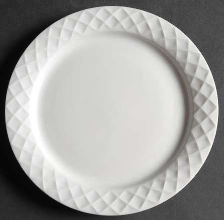 Holiday White Salad Plate