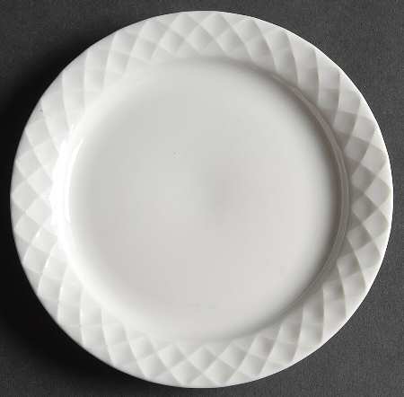 Holiday White Bread & Butter Plate