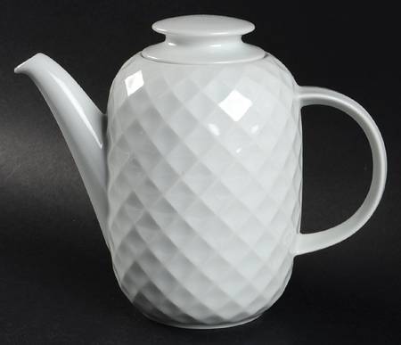 Holiday White Coffee Pot & Lid