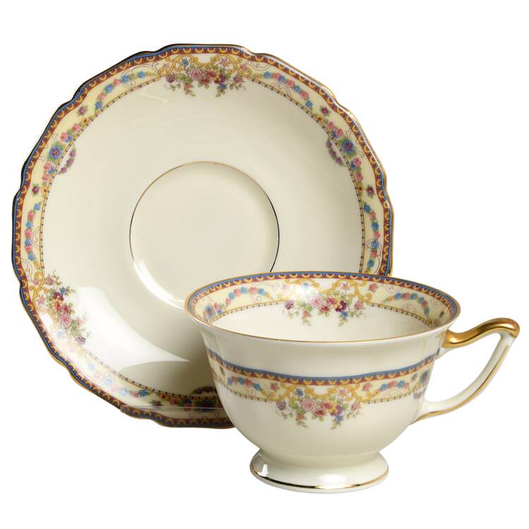 Laconia Footed Cup & Saucer Set