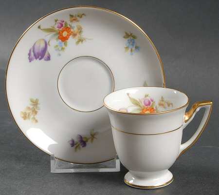 Lakewood Footed Demitasse Cup & Saucer Set
