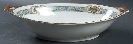 Madison (White Rim) 11" Oval Vegetable Bowl