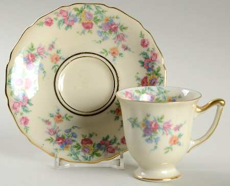 Mayfair Footed Demitasse Cup & Saucer Set