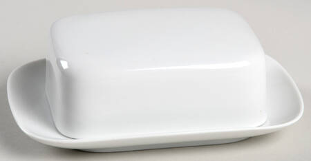 Medaillon White Square Covered Butter