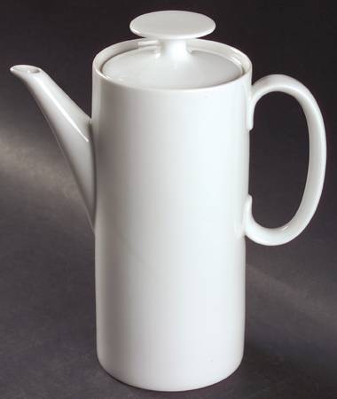 Medaillon White Coffee Pot & Lid