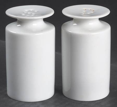 Medaillon White Salt & Pepper Set