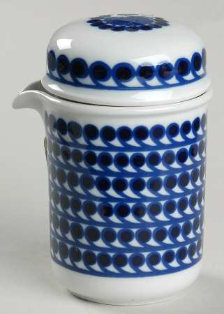 Mermaid (Cobalt Blue & White) Creamer & Lid
