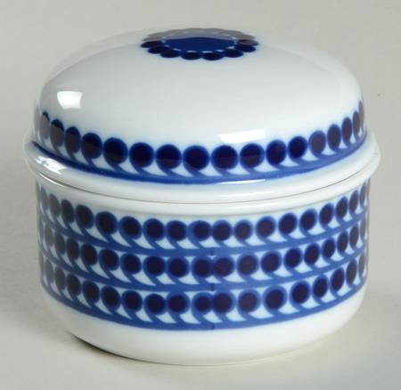 Mermaid (Cobalt Blue & White) Sugar Bowl & Lid