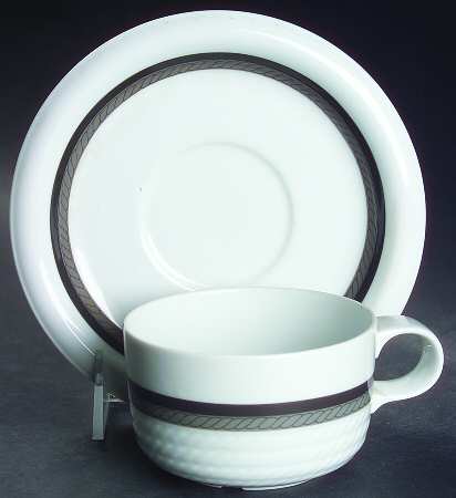 Nera Flat Cup & Saucer Set