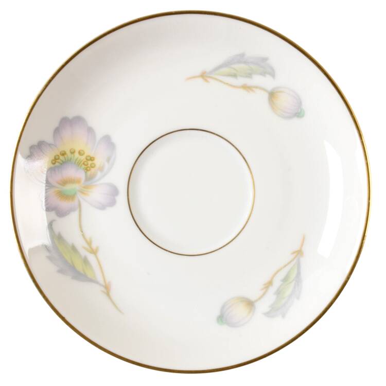 Pastel Poppy (Smooth) Saucer for Demitasse Cup