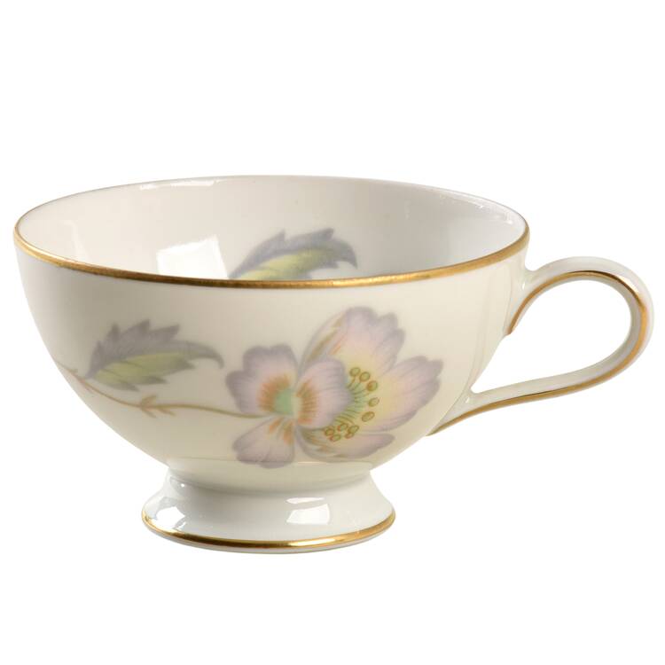 Pastel Poppy (Smooth) Footed Demitasse Cup