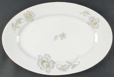 Pastel Poppy (Smooth) 15" Oval Serving Platter
