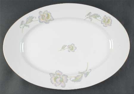 Pastel Poppy (Smooth) 17" Oval Serving Platter