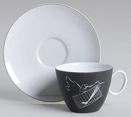 Papageno Flat Cup & Saucer Set