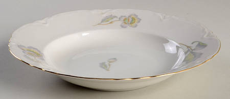 Pastel Poppy (Scallop) Rim Soup Bowl
