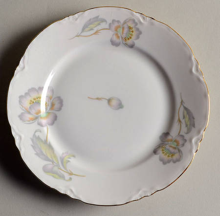 Pastel Poppy (Scallop) Bread & Butter Plate