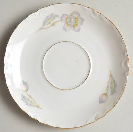 Pastel Poppy (Scallop) Saucer