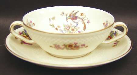 Paradies Flat Cream Soup Bowl & Saucer Set