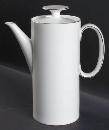 PLATINUM BAND (COUPE) Coffee Pot & Lid