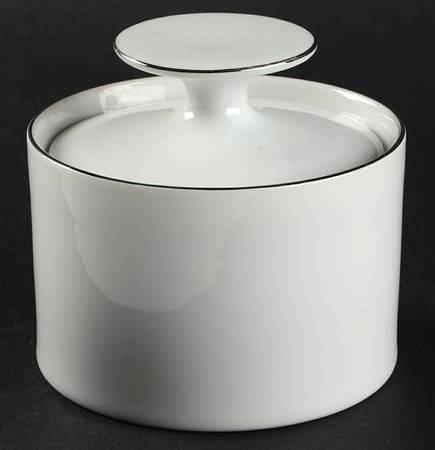 PLATINUM BAND (COUPE) Sugar Bowl & Lid