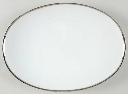 PLATINUM BAND (COUPE) 11" Oval Serving Platter